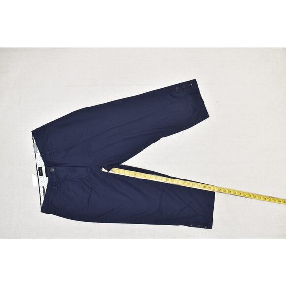 NEW Talbots Womens Navy Blue Perfect Skimmer Cropped Pants Size 12 NWT - Picture 4 of 8